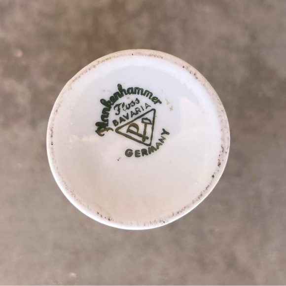 Vtg Plankenhammer Floss Bavaria Germany FIDELITAS Karlsruhe Mini Vase Porcelain - Picture 7 of 7